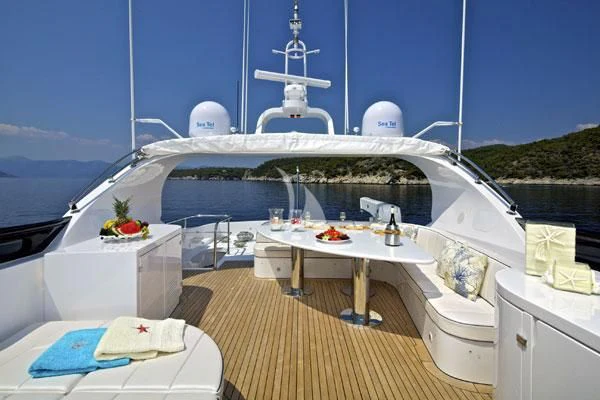 a boat on the water aboard BIANCA Yacht for Sale