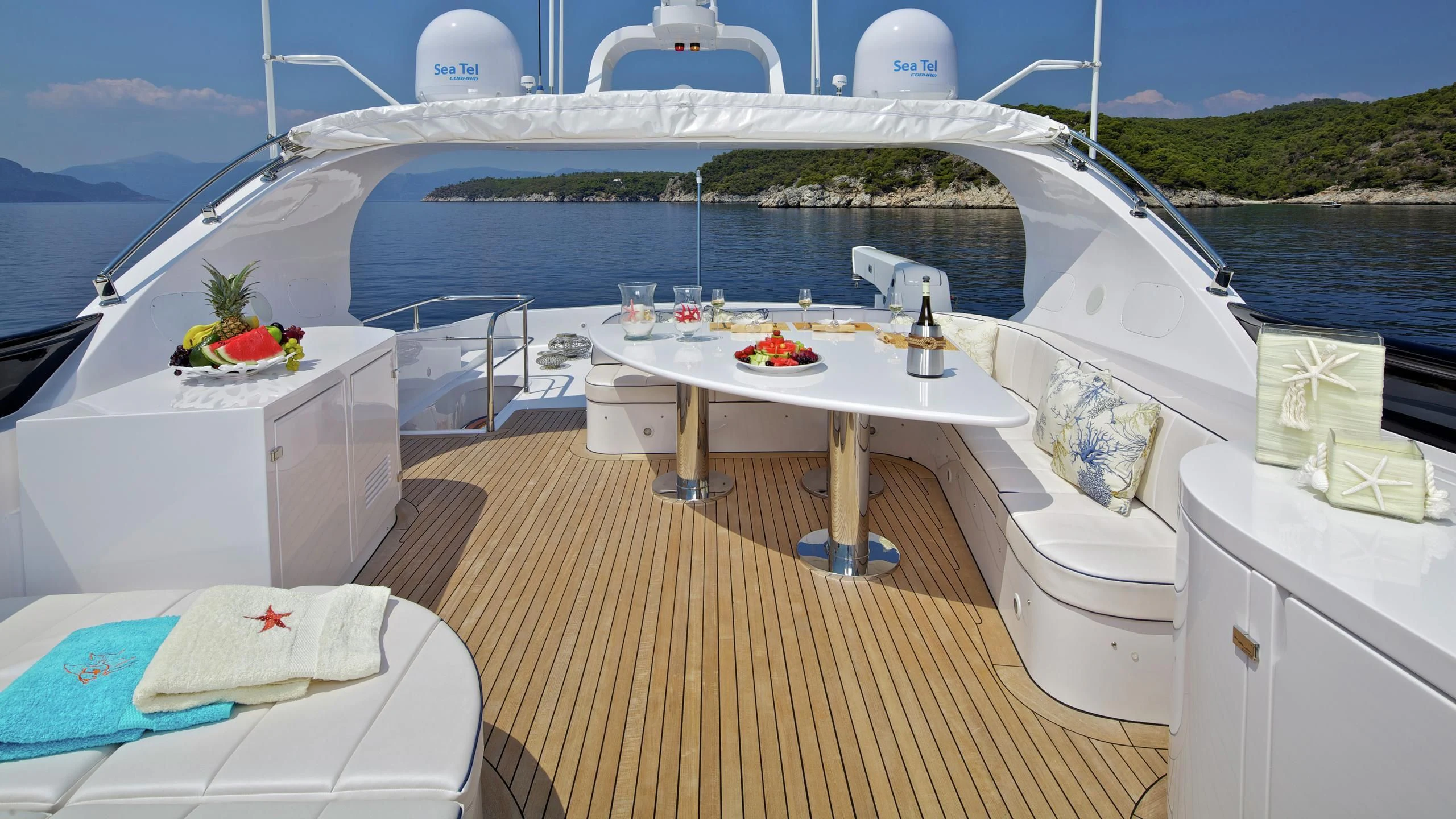 a boat on the water aboard BIANCA Yacht for Sale