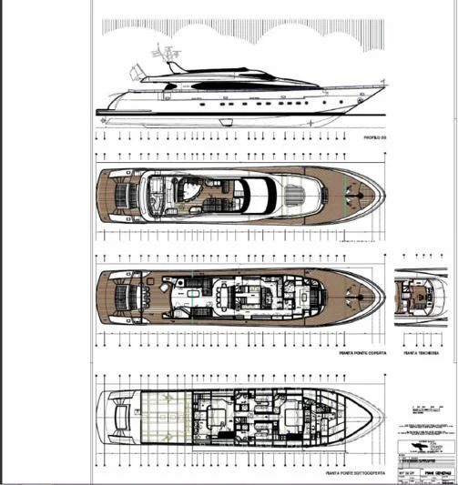 diagram aboard BIANCA Yacht for Sale