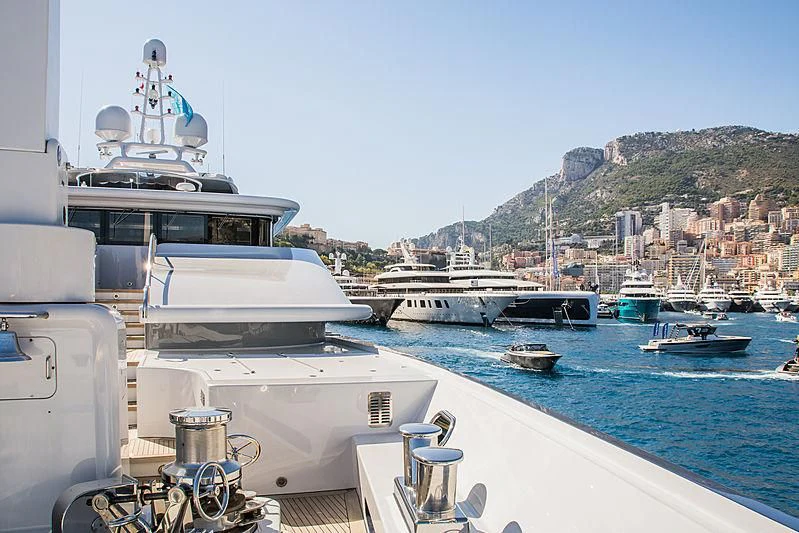 boats in the water aboard TRIPLE SEVEN Yacht for Sale