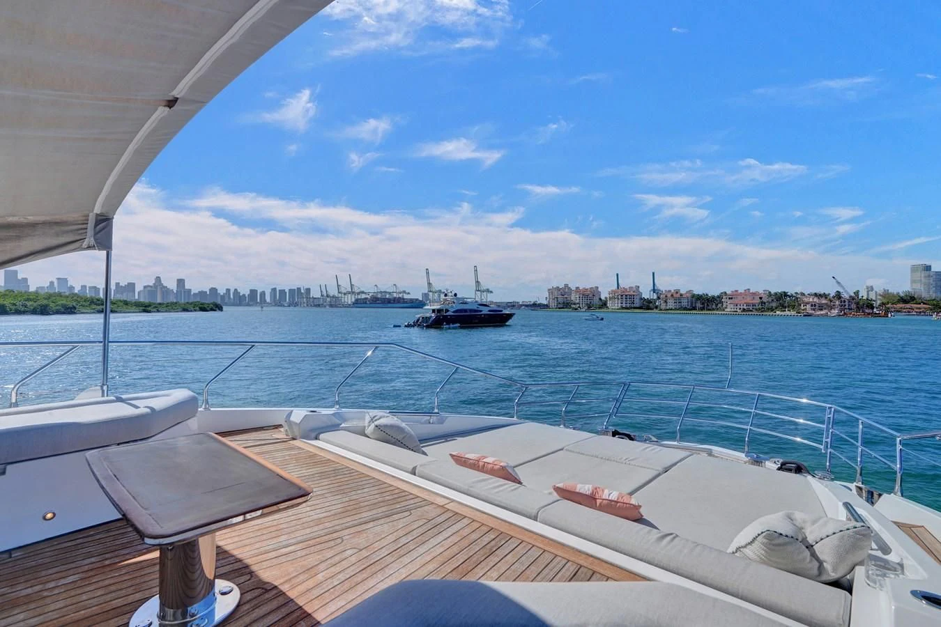a boat on the water aboard ENCHANTE Yacht for Sale