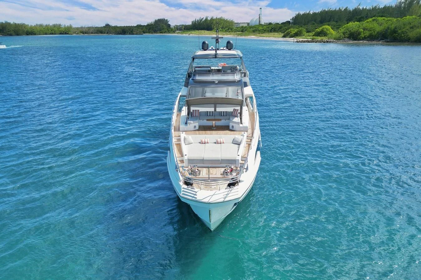 a boat on the water aboard ENCHANTE Yacht for Sale