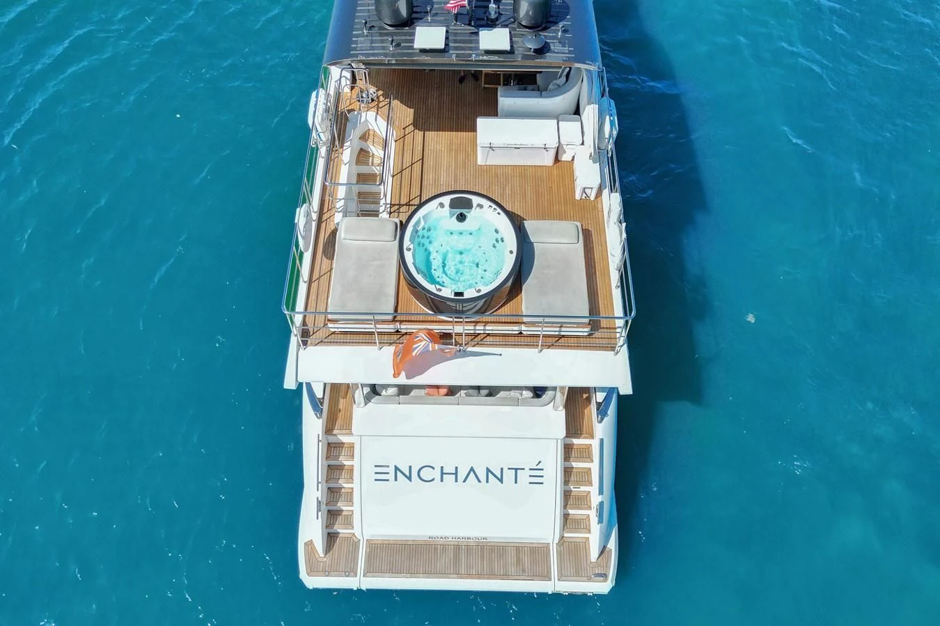 a small tower on a body of water aboard ENCHANTE Yacht for Sale
