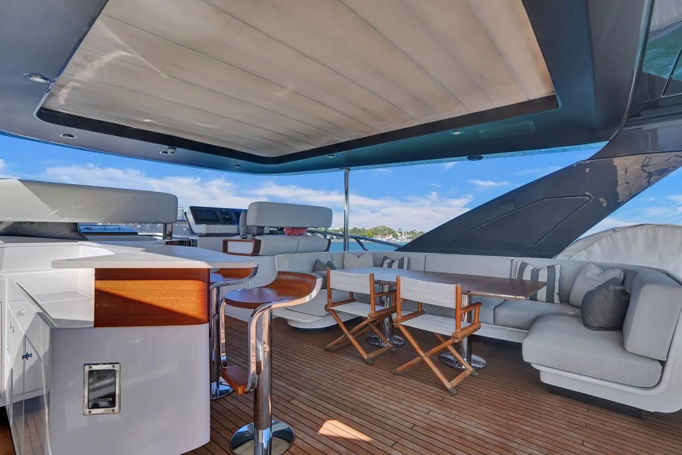 inside of a boat aboard ENCHANTE Yacht for Sale