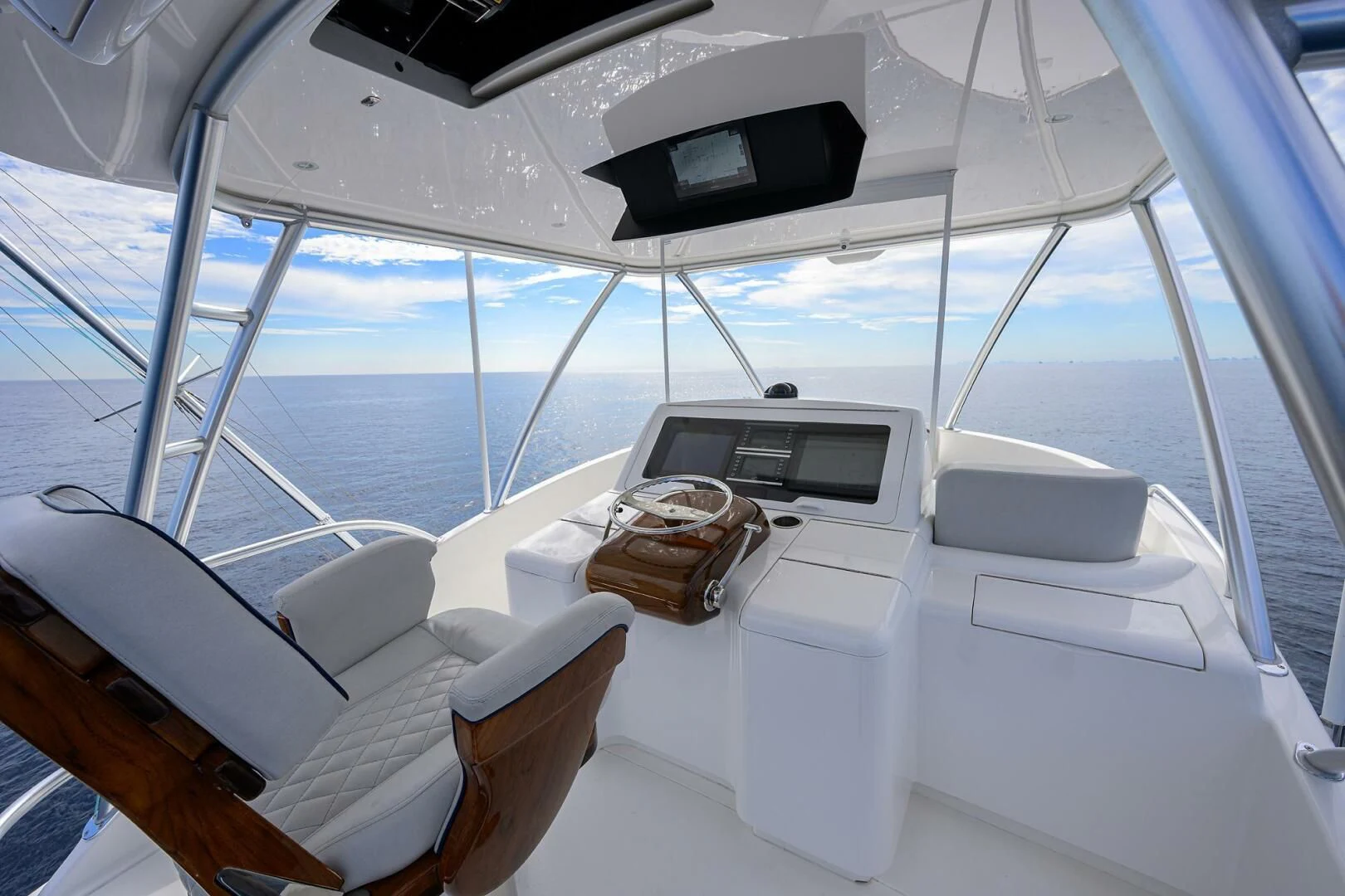 a boat with a couple of bags on it aboard FORTY NINER Yacht for Sale