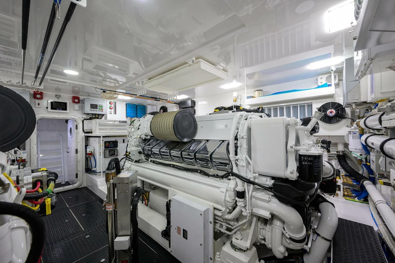 a room with machinery aboard FORTY NINER Yacht for Sale