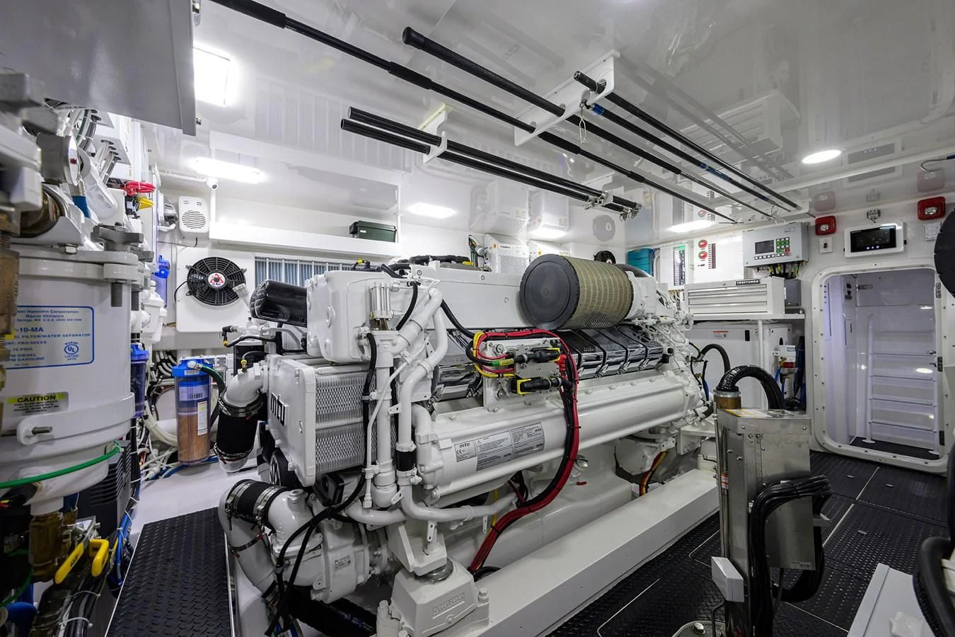 a room with machinery aboard FORTY NINER Yacht for Sale