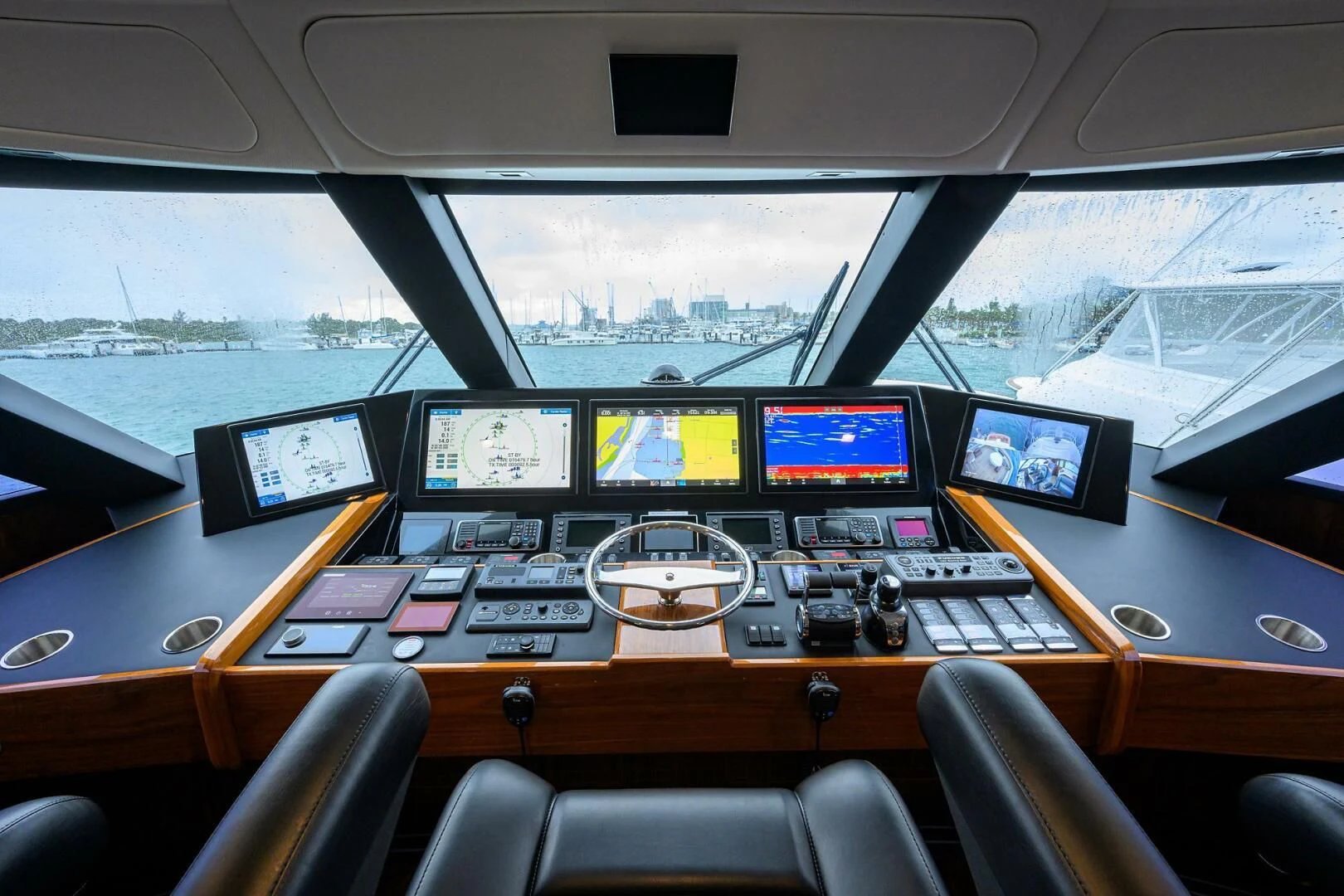 inside of a car aboard FORTY NINER Yacht for Sale