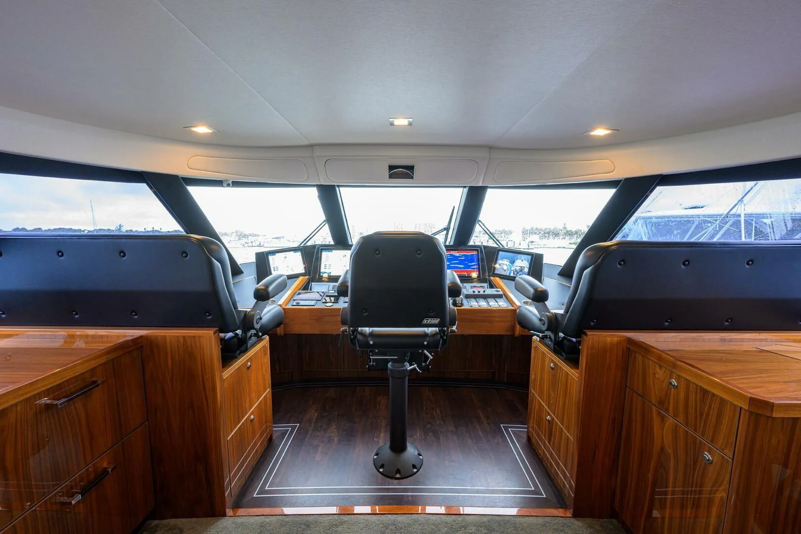 a room with a desk and a chair aboard FORTY NINER Yacht for Sale