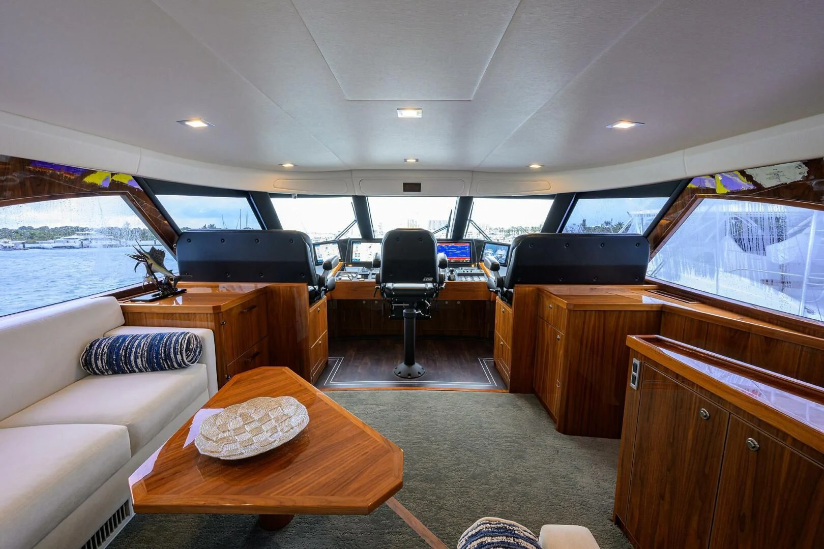 a boat with a table and chairs aboard FORTY NINER Yacht for Sale