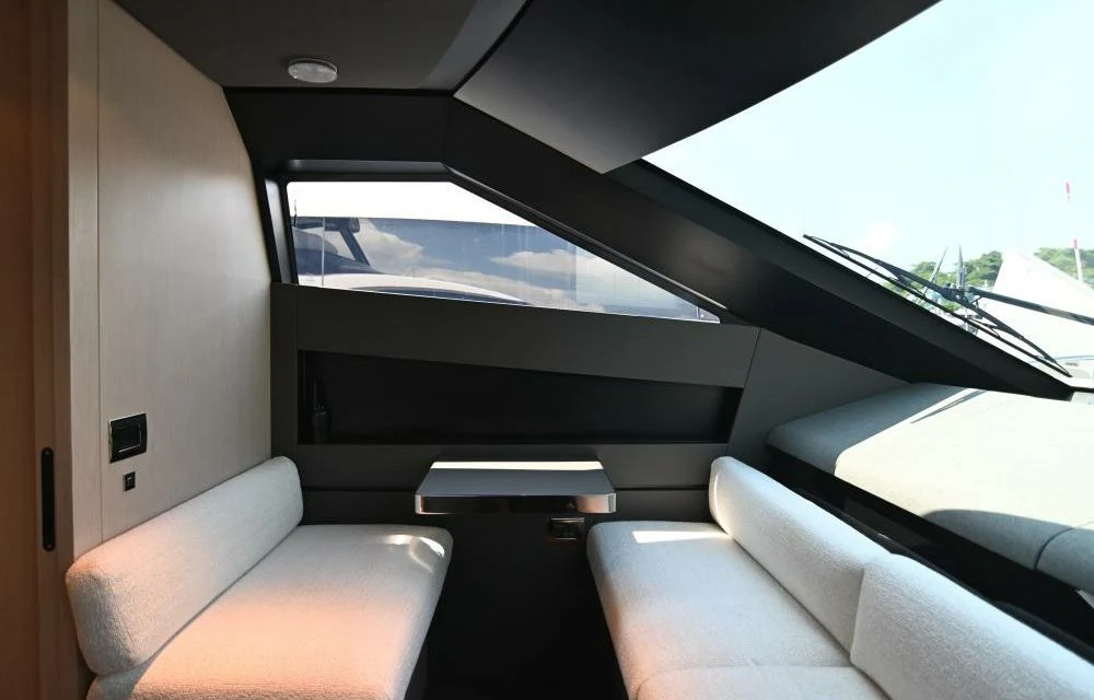 inside of a car aboard JOYOUS JOURNEY Yacht for Sale