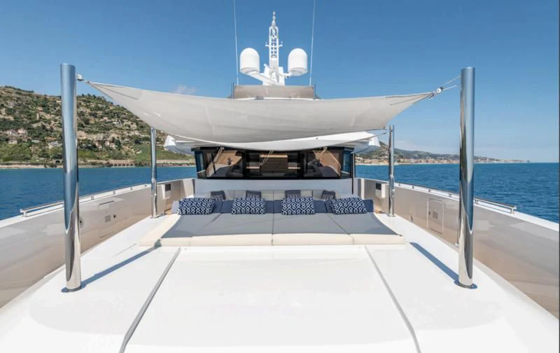 a boat on a body of water aboard CARITA Yacht for Sale