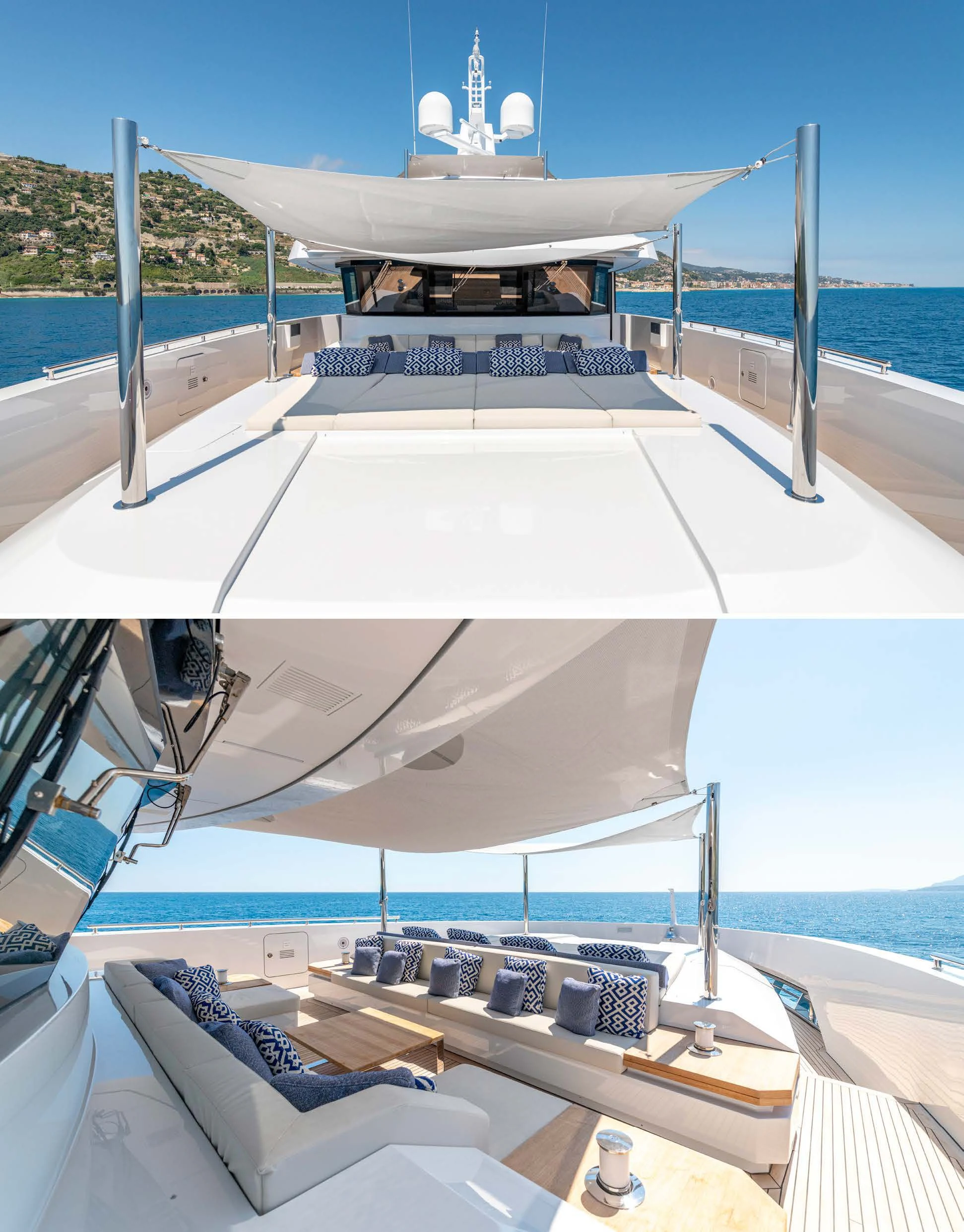 a boat on a deck aboard CARITA Yacht for Sale