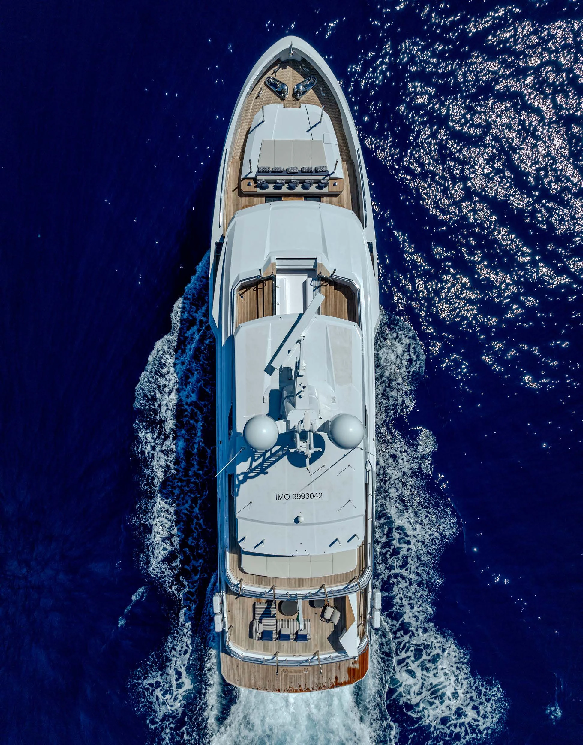 a space shuttle in the sky aboard CARITA Yacht for Sale