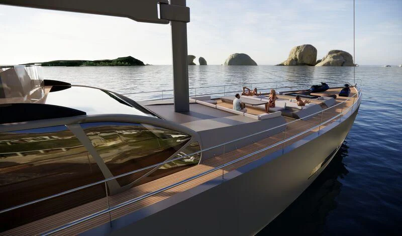 a boat on the water aboard BOA KINGDOM Yacht for Sale