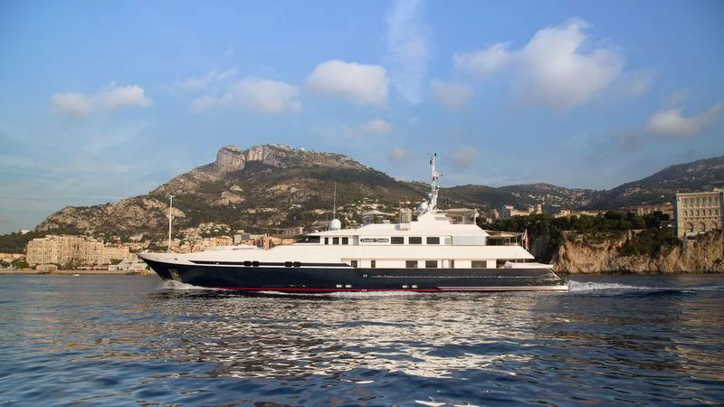 a boat on the water aboard TURQUOISE Yacht for Sale