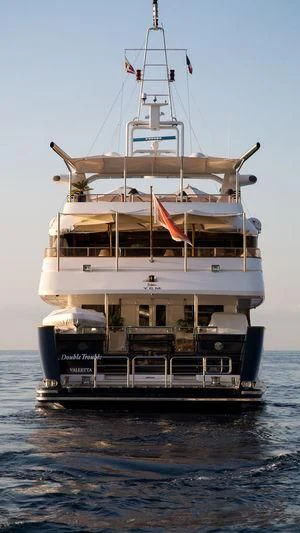 a large ship in the water aboard TURQUOISE Yacht for Sale