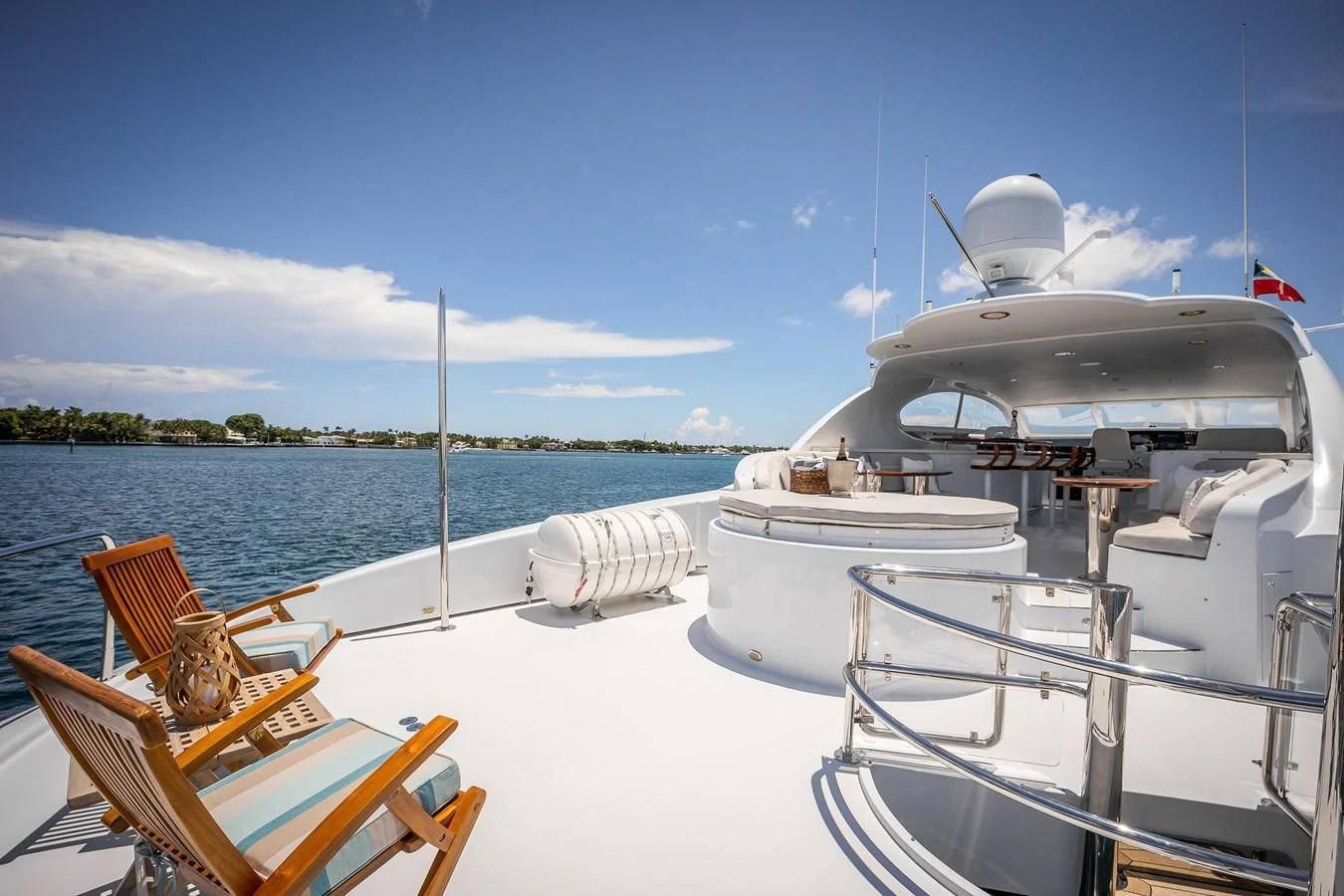 a boat on a beach aboard CENTER RING Yacht for Sale