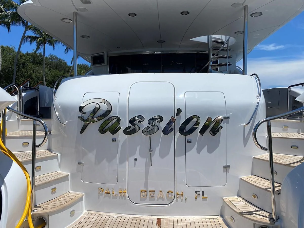 a large machine with white parts aboard CENTER RING Yacht for Sale