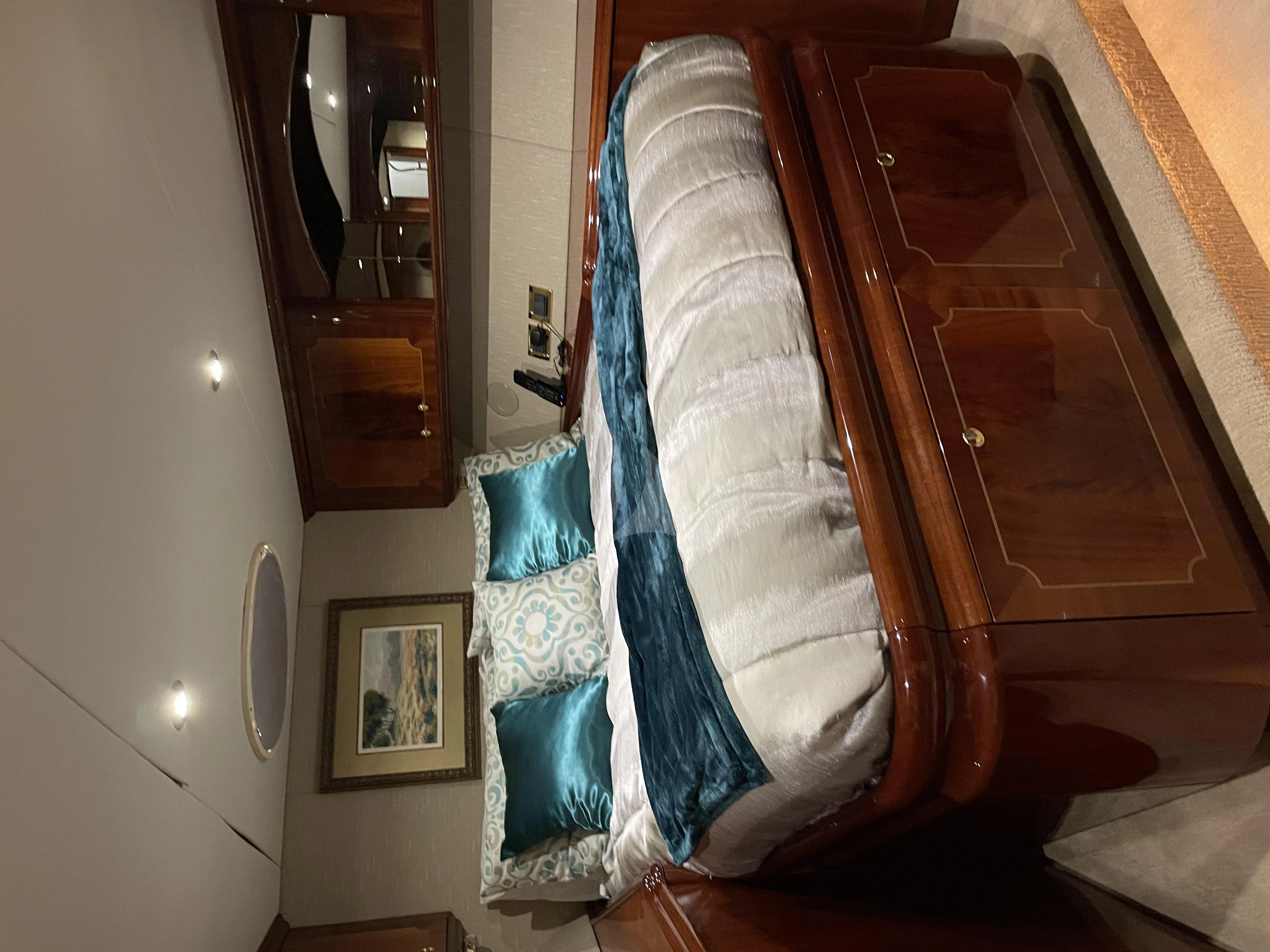 a towel on a wall aboard CENTER RING Yacht for Sale