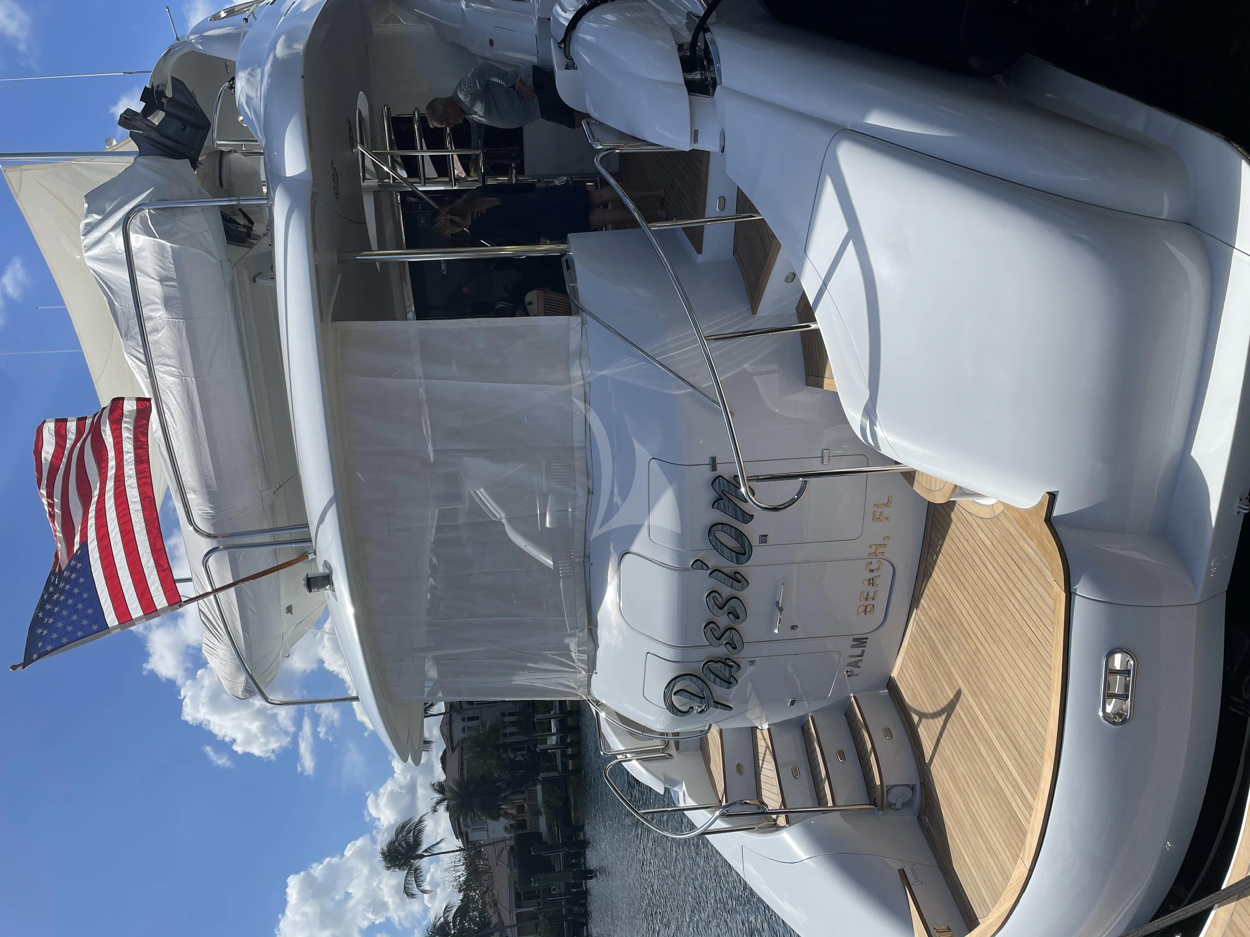 a space shuttle with a flag aboard CENTER RING Yacht for Sale