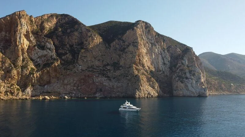 a boat on the water aboard MIAMAA Yacht for Sale