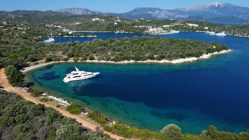 a boat on the water aboard MIAMAA Yacht for Sale