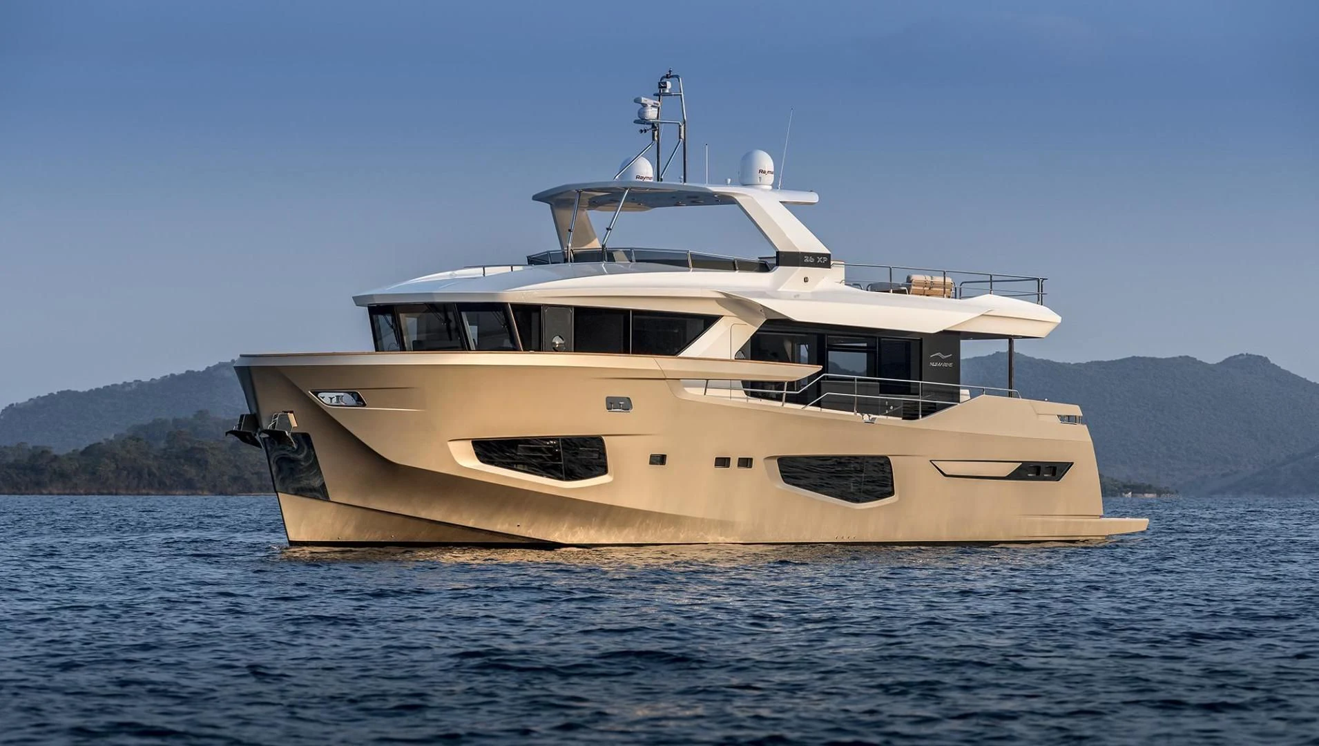 a boat on the water aboard NUMARINE 26XP/24 Yacht for Sale