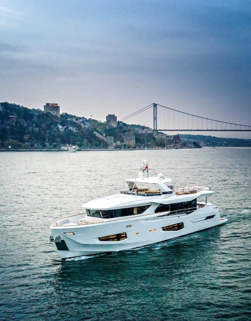 a boat in the water aboard NUMARINE 26XP/24 Yacht for Sale