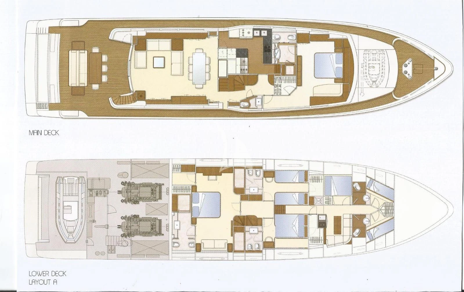 diagram aboard ANNE MARIE Yacht for Sale