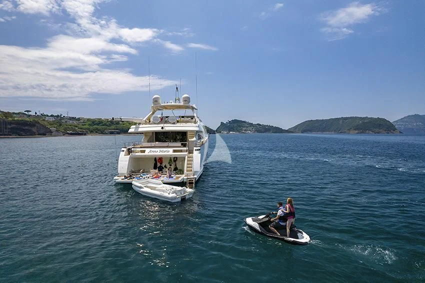 a boat with people on it aboard ANNE MARIE Yacht for Sale