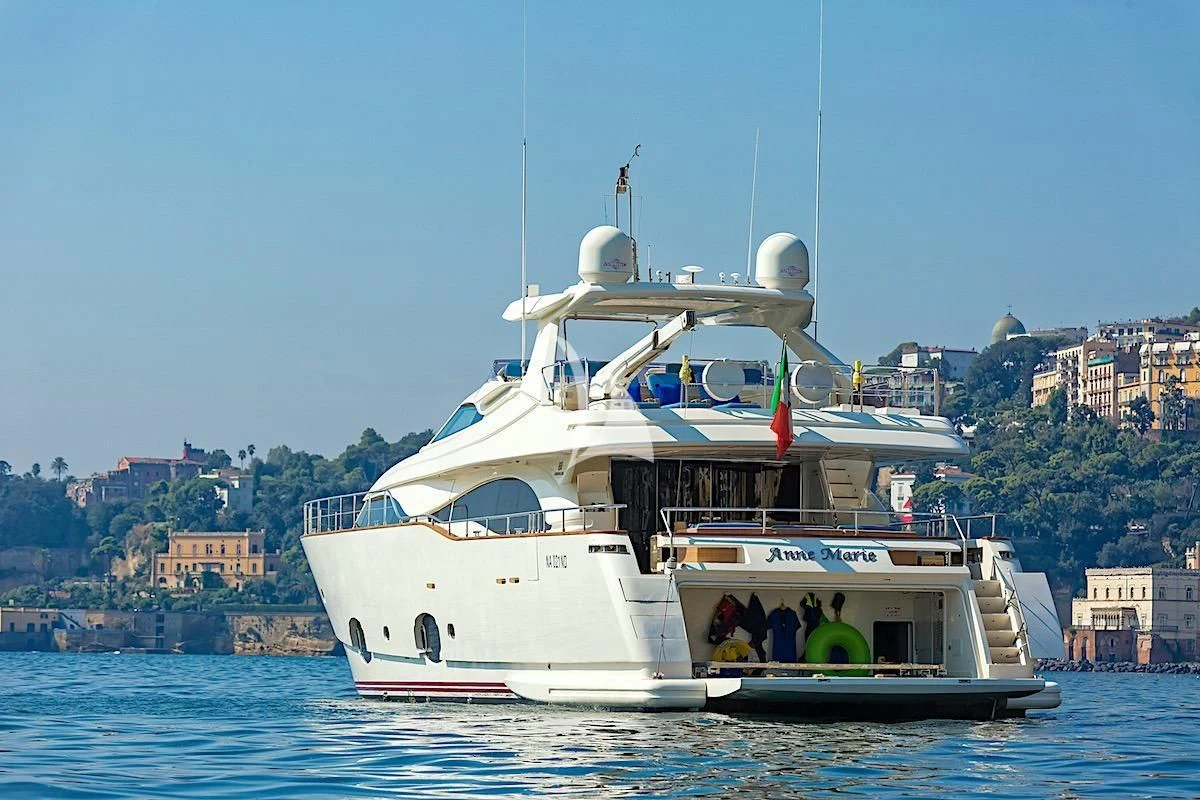 a boat in the water aboard ANNE MARIE Yacht for Sale
