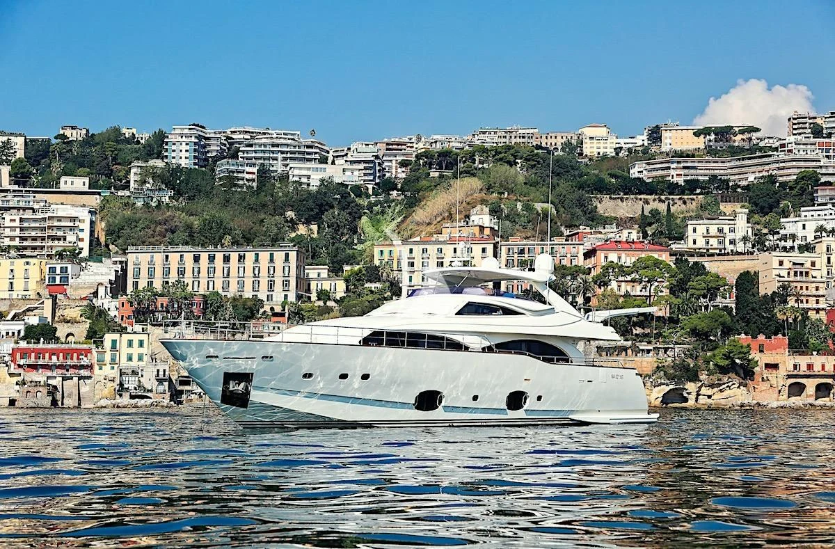 a boat in the water aboard ANNE MARIE Yacht for Sale