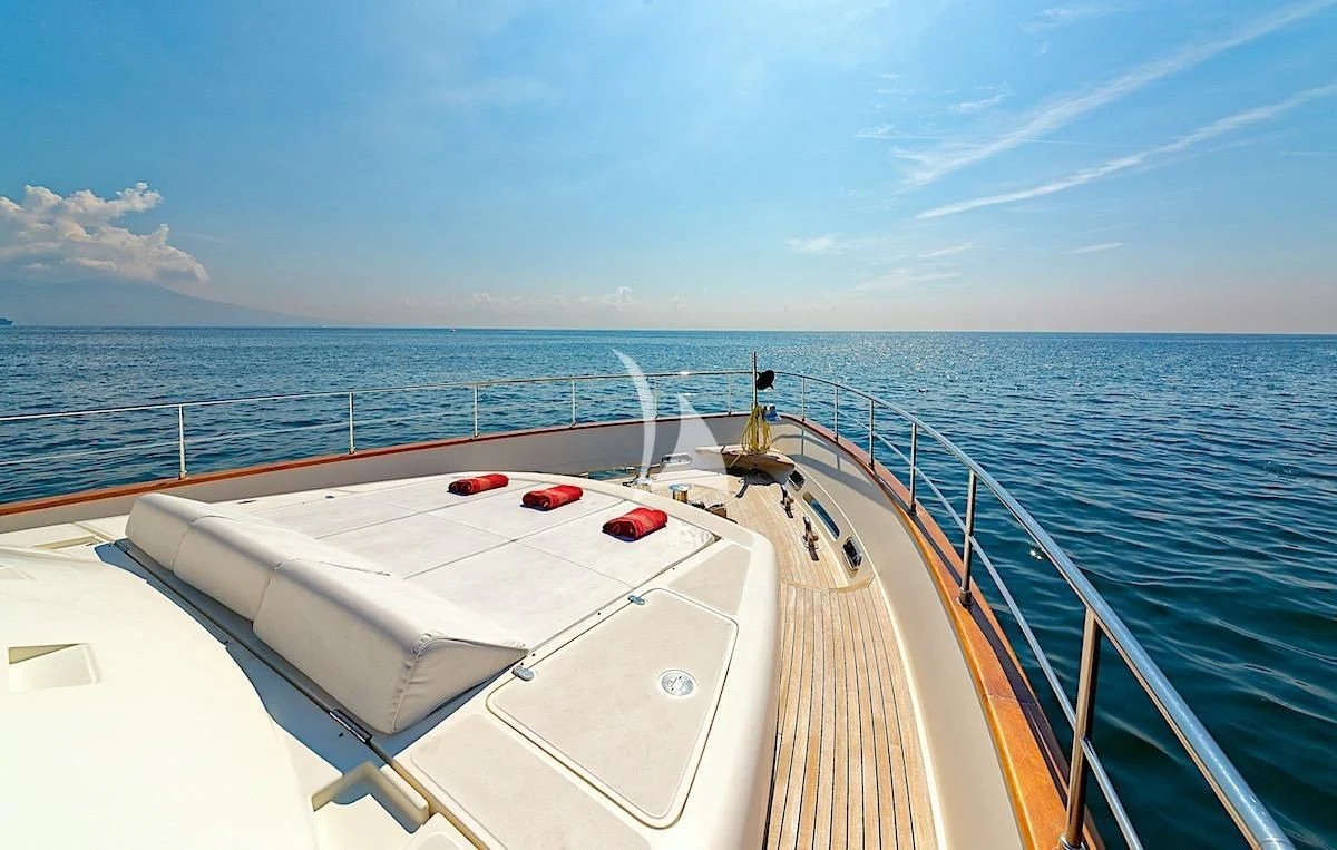 a boat on the water aboard ANNE MARIE Yacht for Sale