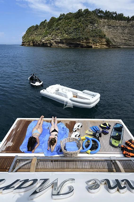 a boat with people on it aboard ANNE MARIE Yacht for Sale