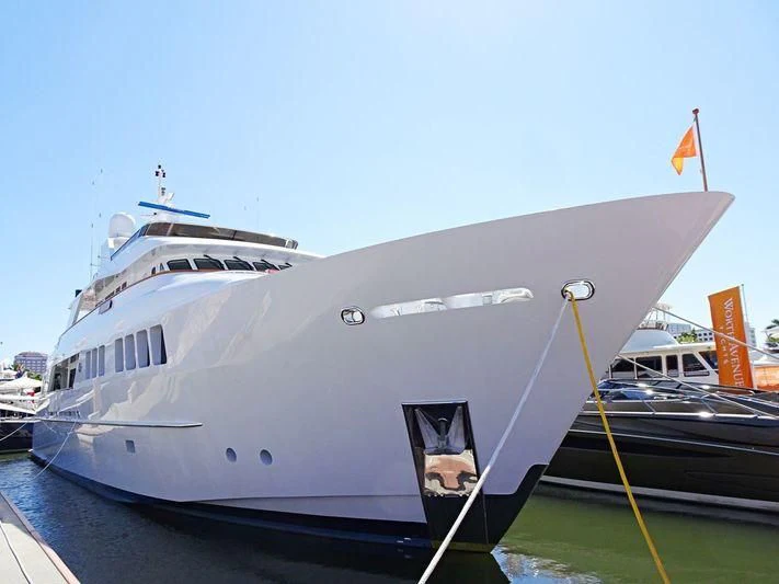 a large white boat aboard 14 TO SMILE Yacht for Sale