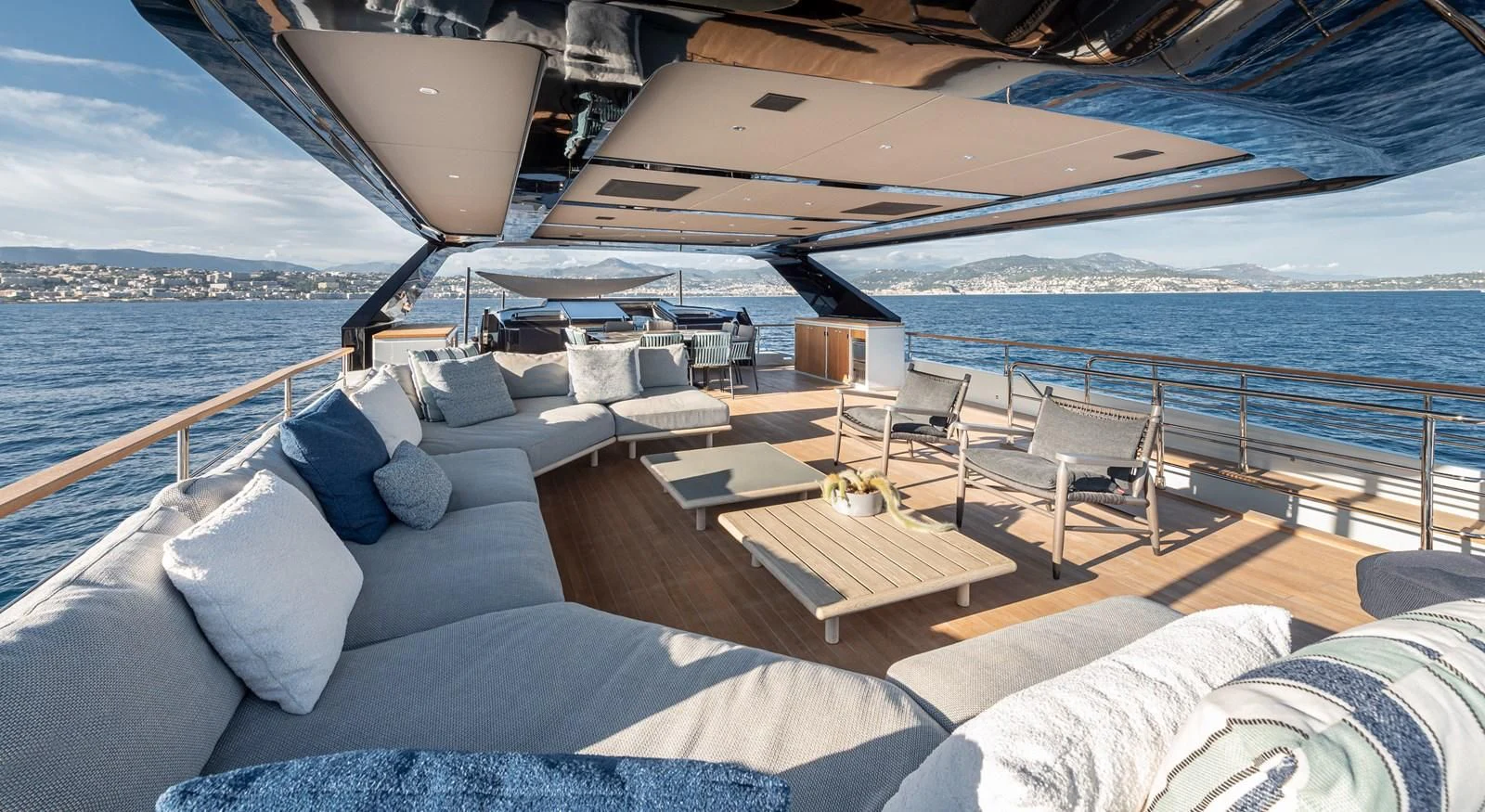 a boat on the water aboard TUCCINI Yacht for Sale