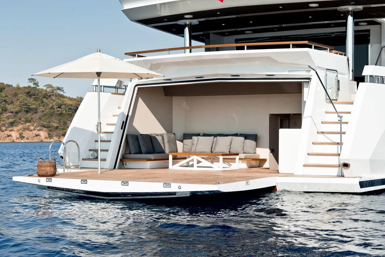 a boat on the water aboard TUCCINI Yacht for Sale