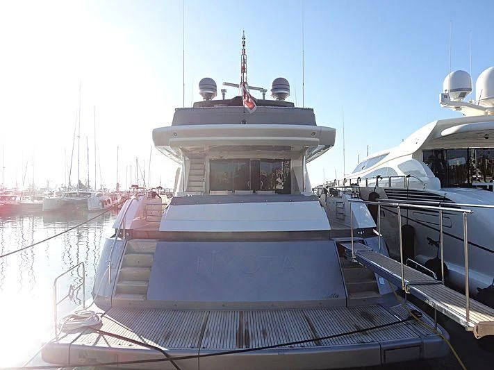 a boat on the water aboard APMONIA Yacht for Sale