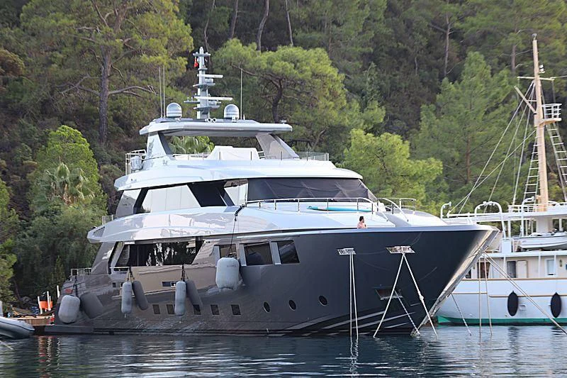a boat in the water aboard MODUS Yacht for Sale