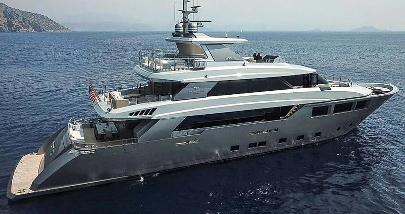 a boat on the water aboard MODUS Yacht for Sale