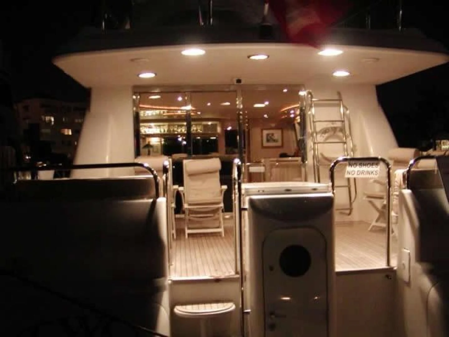 a room with chairs and a table aboard COMPANIONSHIP Yacht for Sale