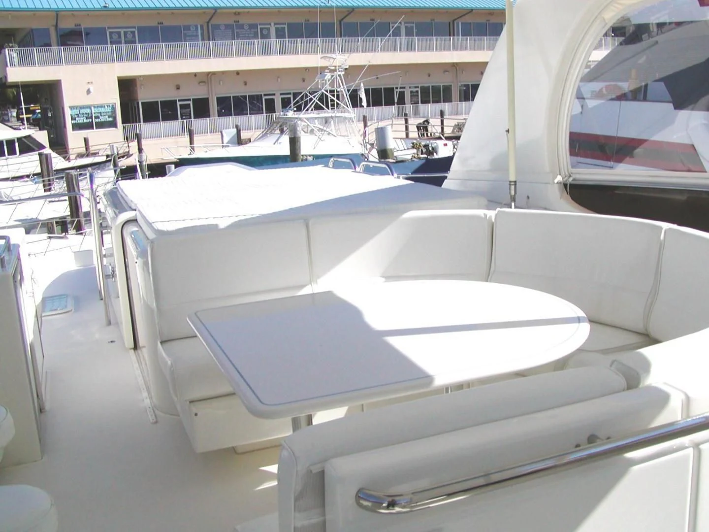 the inside of a car aboard COMPANIONSHIP Yacht for Sale