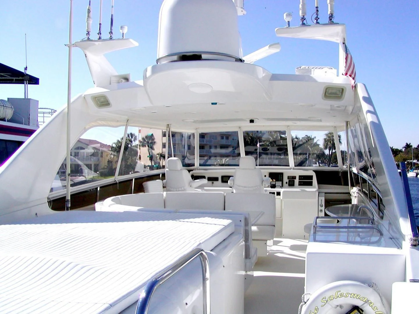 a large white boat aboard COMPANIONSHIP Yacht for Sale