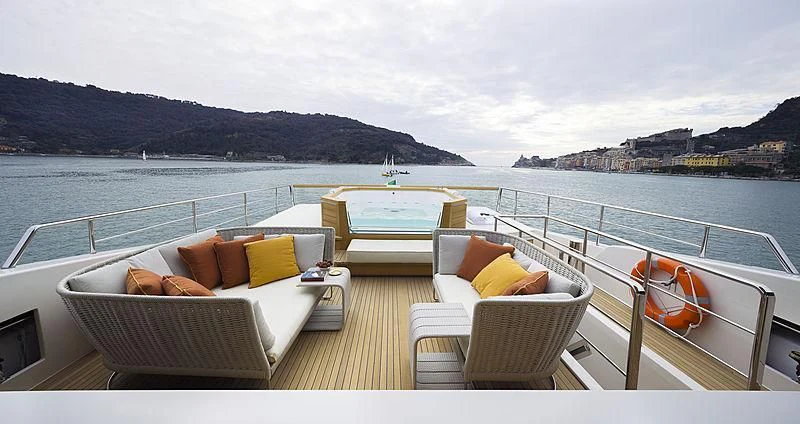 a boat on the water aboard BELLA ITALIA Yacht for Sale