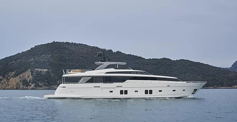 a boat on the water aboard BELLA ITALIA Yacht for Sale