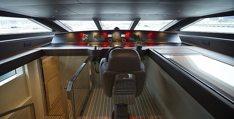 inside of a car aboard BELLA ITALIA Yacht for Sale