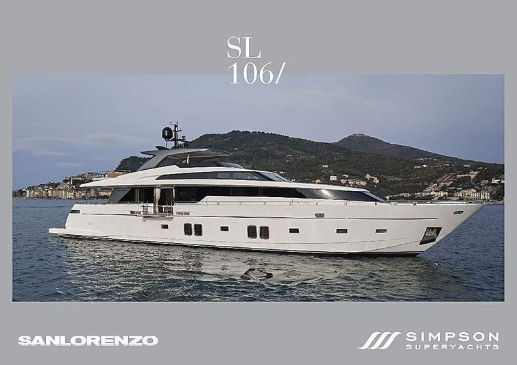 a white boat in the water aboard BELLA ITALIA Yacht for Sale