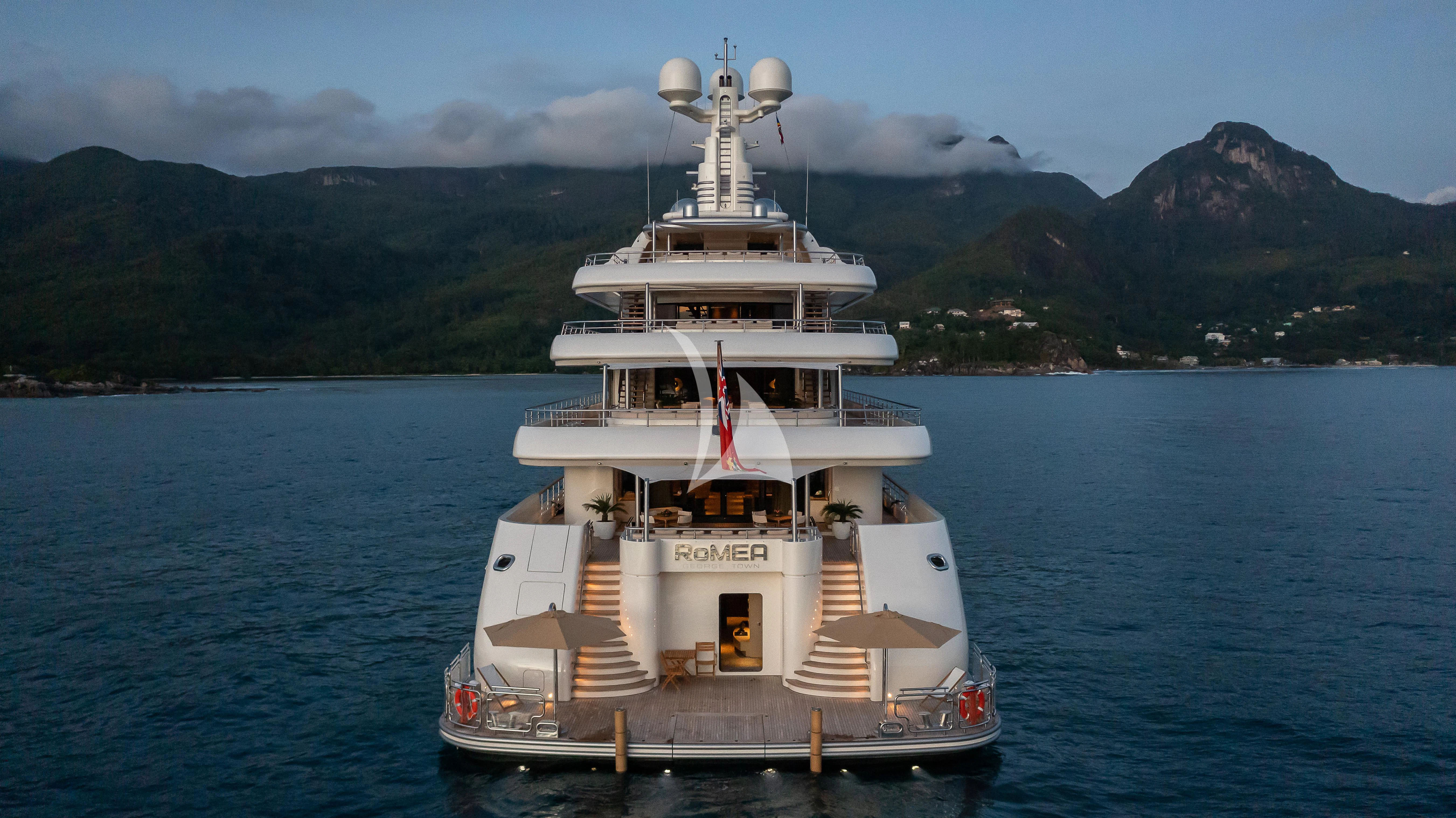 a ship in the water aboard ROMEA Yacht for Sale