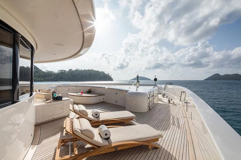 a boat on the water aboard ROMEA Yacht for Sale
